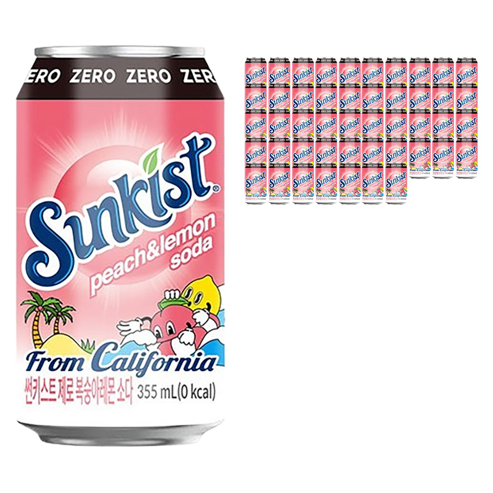 광동제약 썬키스트 제로 복숭아레몬 소다, 현재가 25,200원