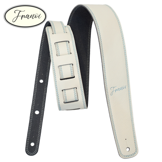 프라노이 양면 루소 L6005 CG 크림 그레이 통 일렉 베이스 가죽 기타스트랩, 1개 58,000원