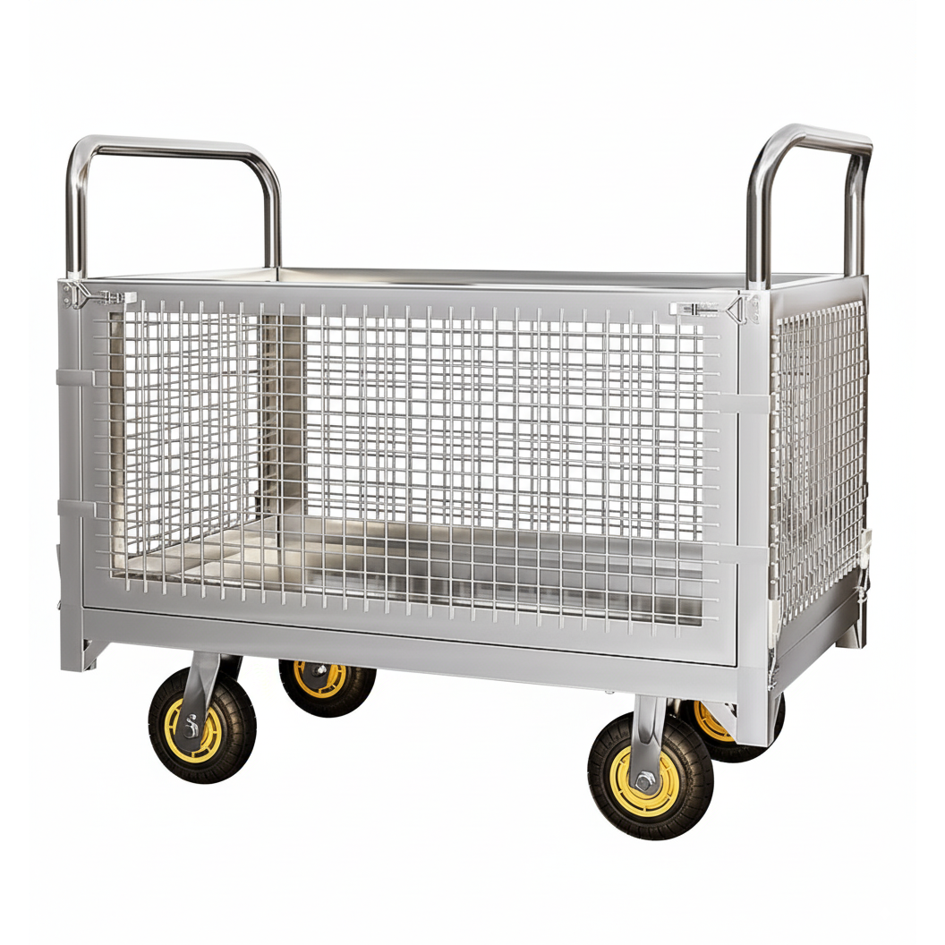 헤비카트 대형 접이식 망카트 창고 바스켓 롤테이너 끌차 물류 철장 수레 193,330원