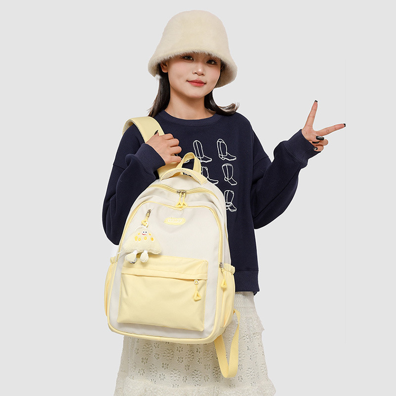 KDNC 남녀 공용 데일리 학생 가방 백팩 인형 세트 24,300원