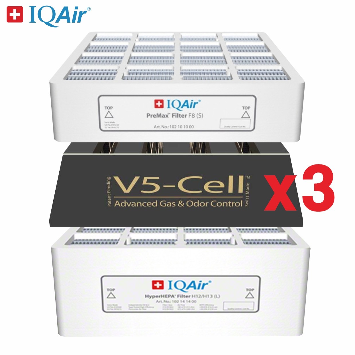 [정품]아이큐에어 필터 하이퍼헤파 프리맥스 V5-Cell (3개세트) 공기청정기 필터 HP100 150 250, 3개, 하이퍼헤파/프리맥스/V5-Cel 540,000원