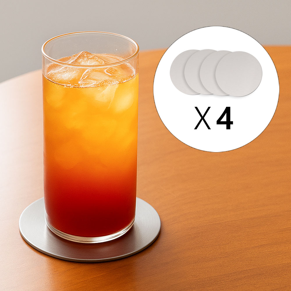 라인하임 스텐 티코스터 컵받침 4개, 1세트, 원형 9,900원