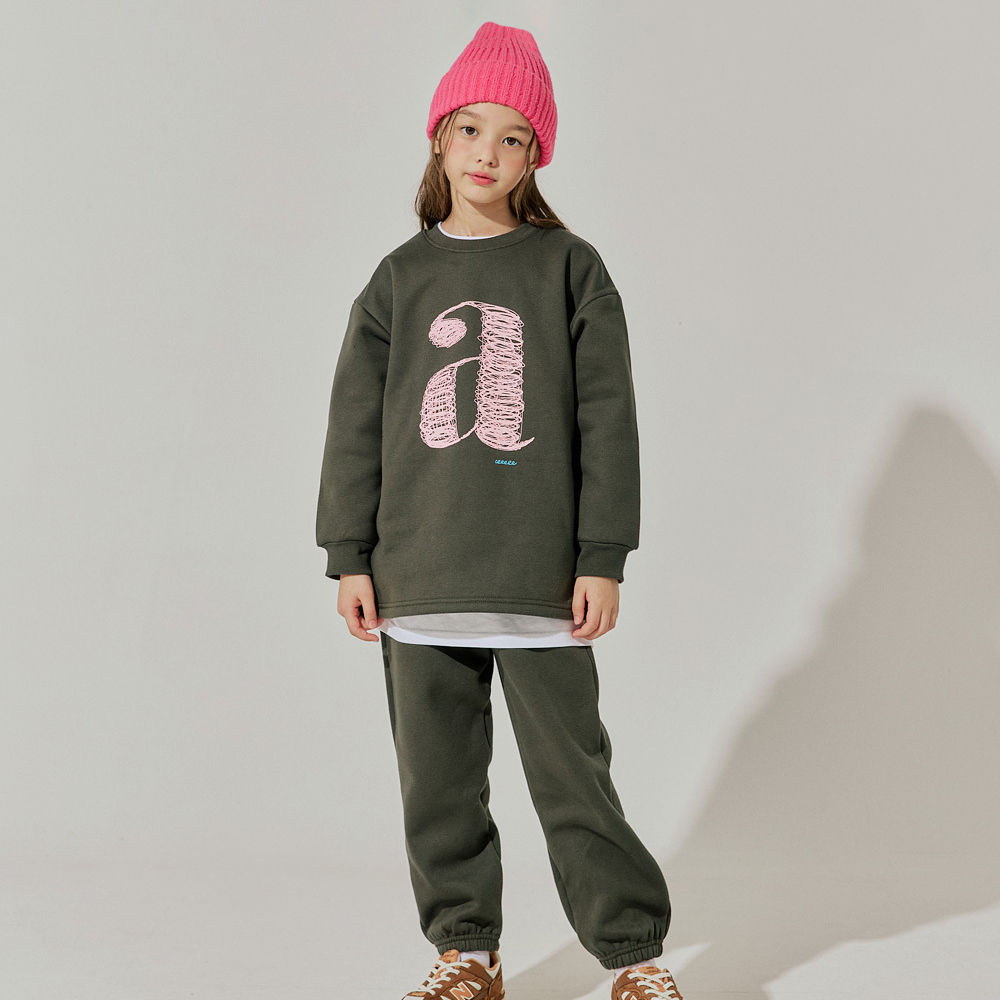 바브키즈 주니어 아동용 에이스몰레터 기모 상하복 세트 26,900원