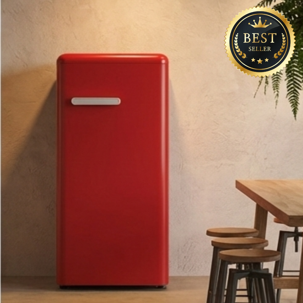 COOLM 1등급 프리미엄 빈티지 냉장고 미니 레트로냉장고 소형 음료수냉장고 업소용 가정용 쇼케이스 사무실 원룸, 72L, 애플레드 267,000원