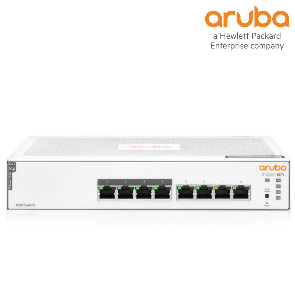 HPE Aruba Instant ON 1830 8G 4p Class 4 PoE 65W JL811A 1G 8포트/PoE+ 스위칭허브, 단일상품, 1개 335,000원