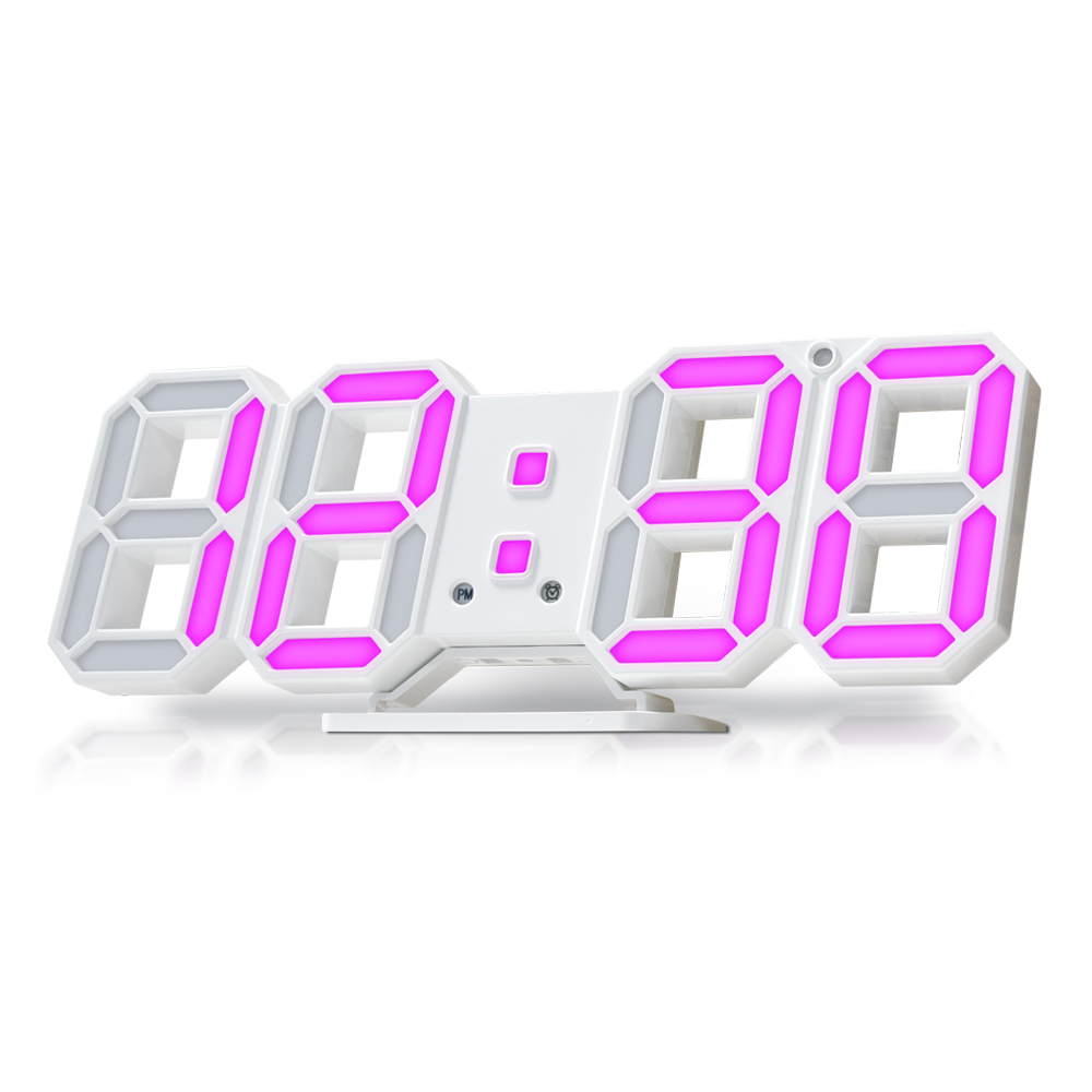 촘스토리 미니 3D LED 벽시계 23cm, 퍼플 15,300원