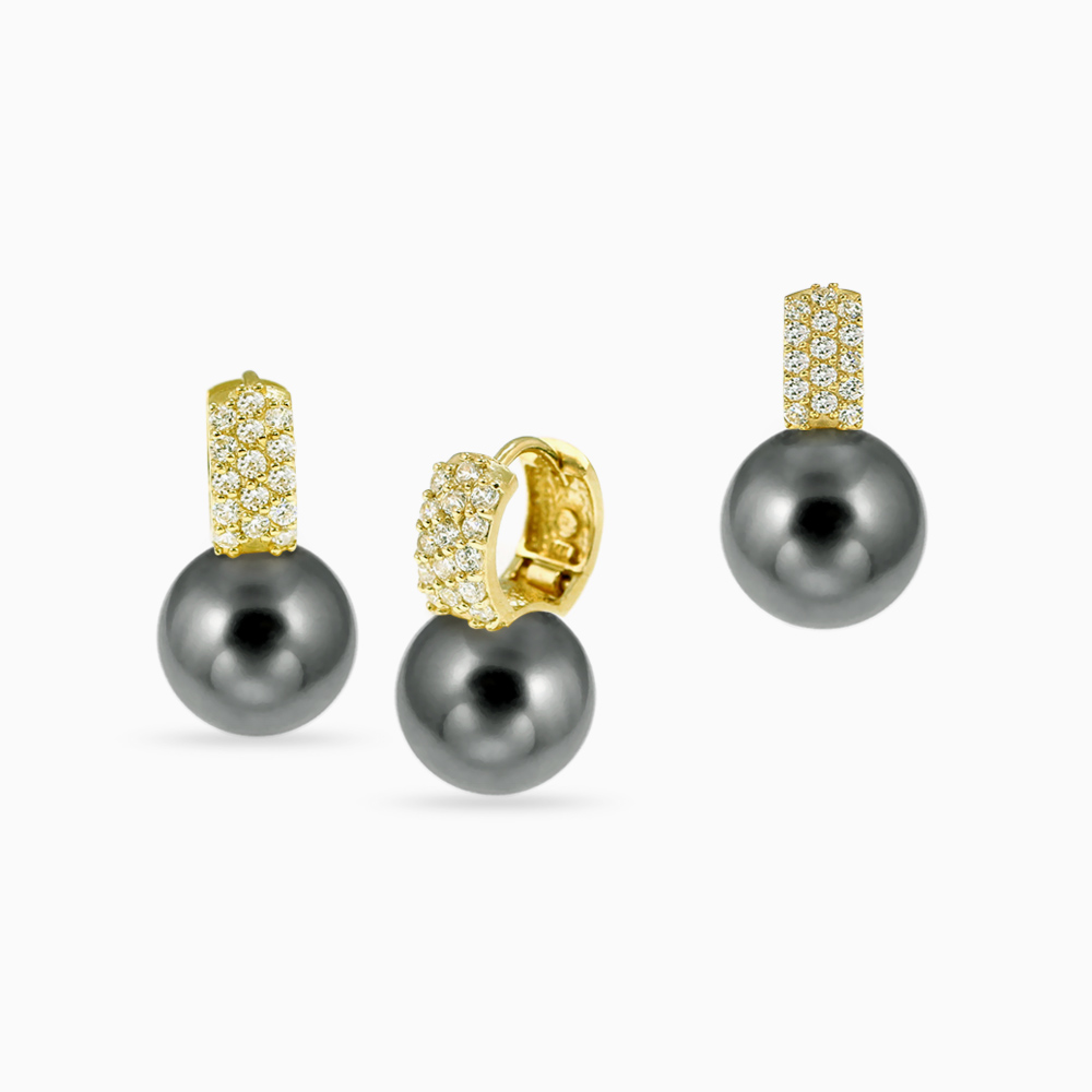 에버링 18K 금 한마음 흑진주 그레이스펄 10mm (금+금)_SPHL8713 2종 세트 1,290,000원