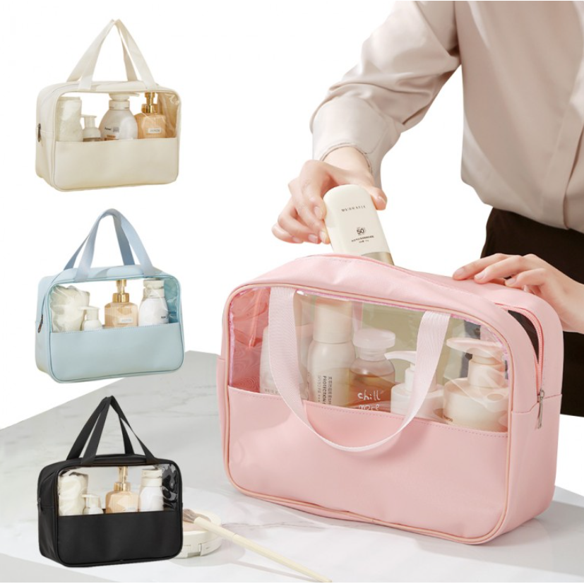 [큰손할인] 클리어백 가방 트래블백 비치백 방수 PVC 투명 수영 여행 젤리백 여름 바캉스룩 물놀이, FREE 16,600원