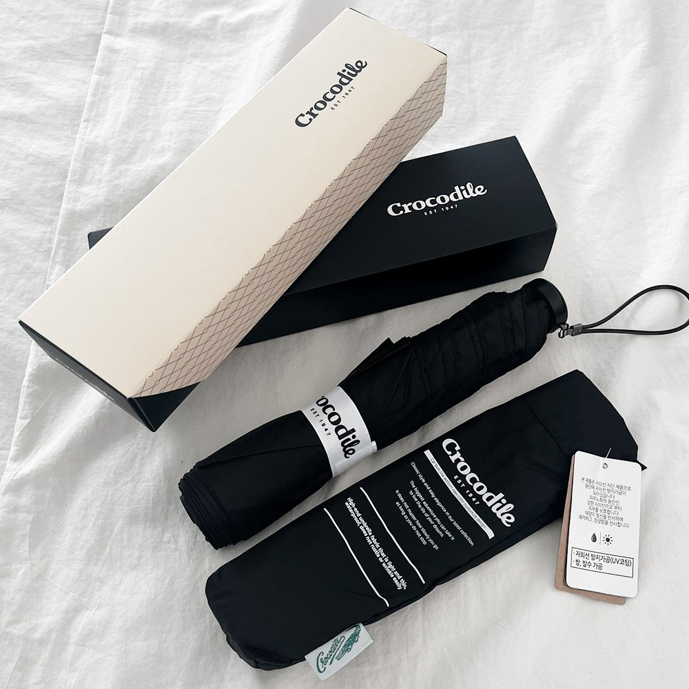 크로커다일 카본 초경량 104g 3단 케이스 우산 27,900원