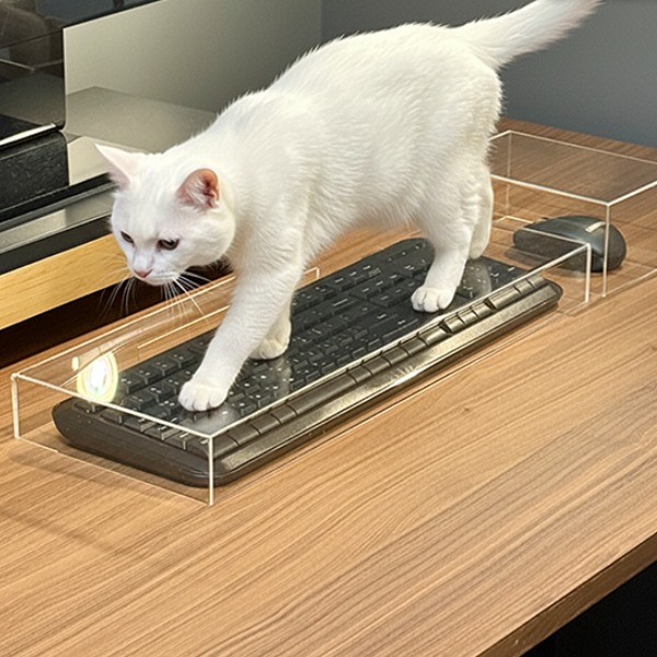 라슈에뜨 키보드 커버 투명 아크릴 튼튼 내구성 완벽 먼지 차단 효과 마우스 키보드 덮개 보호 케이스, 1개, 키보드 커버 (48 x 18 x 5 cm) 20,900원