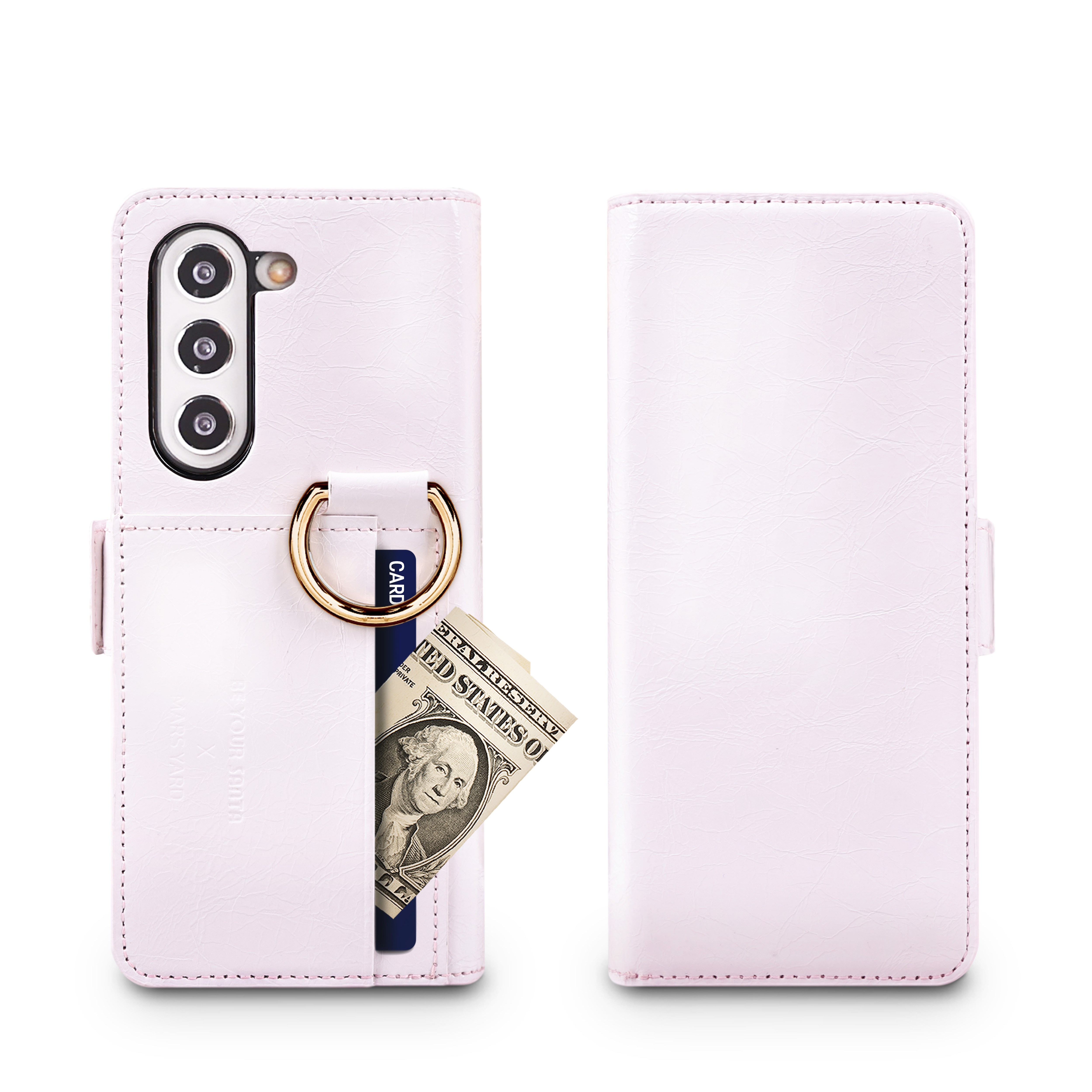 비유어산타 전자파 차단 천연가죽 핑거그립 카드수납형 Z폴드6케이스 마스야드 73,690원