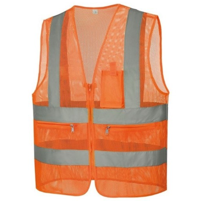 INVEN* 인벤 고급 신호수조끼 반사 안전조끼 (형광 주황 XL XXL) 공사 현장 안전 도로 안내 @안전2중포장@, 1개 3,500원