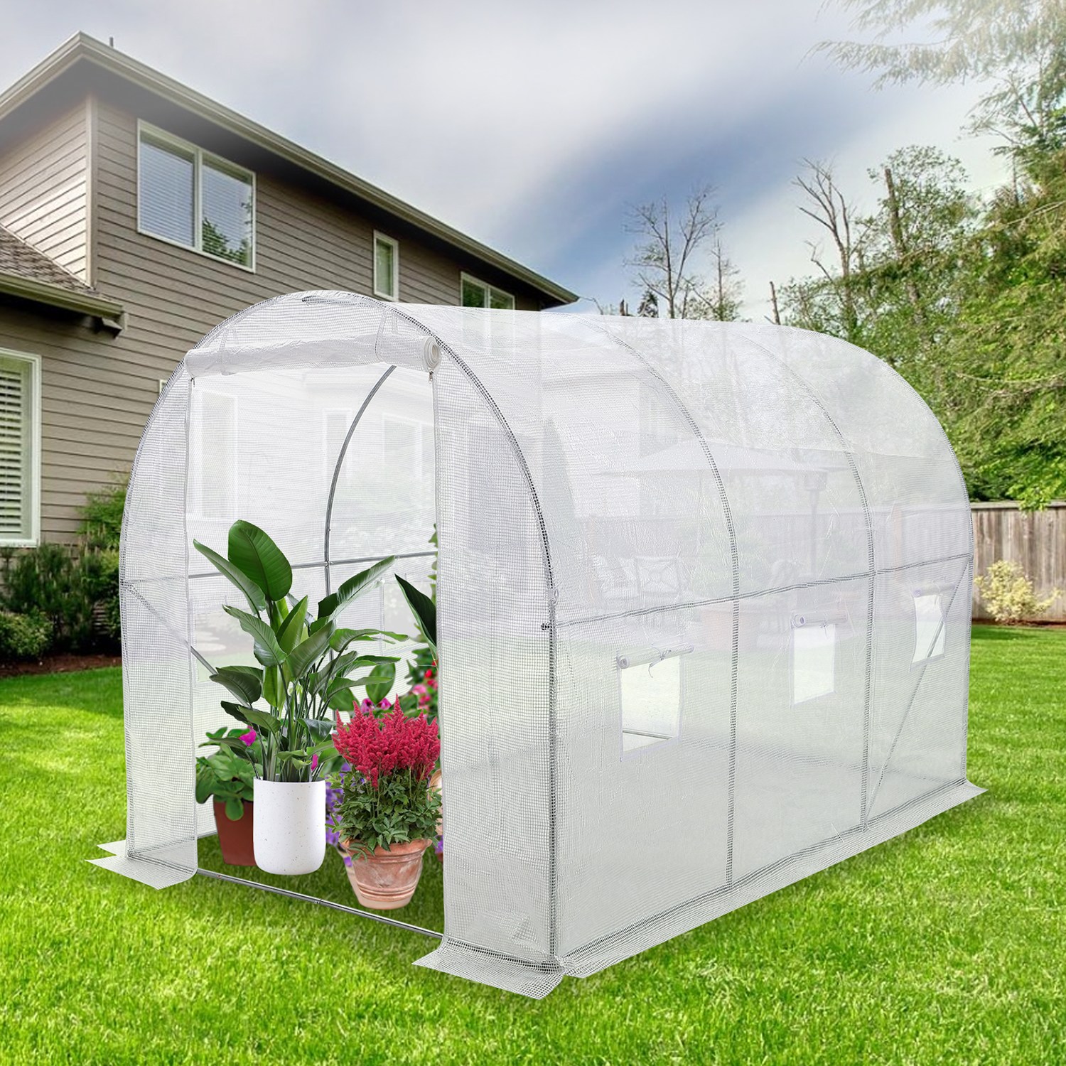 가르브이 조립식 비닐하우스 미니온실 GH3 터널형L 3m*2m*2m 155,000원