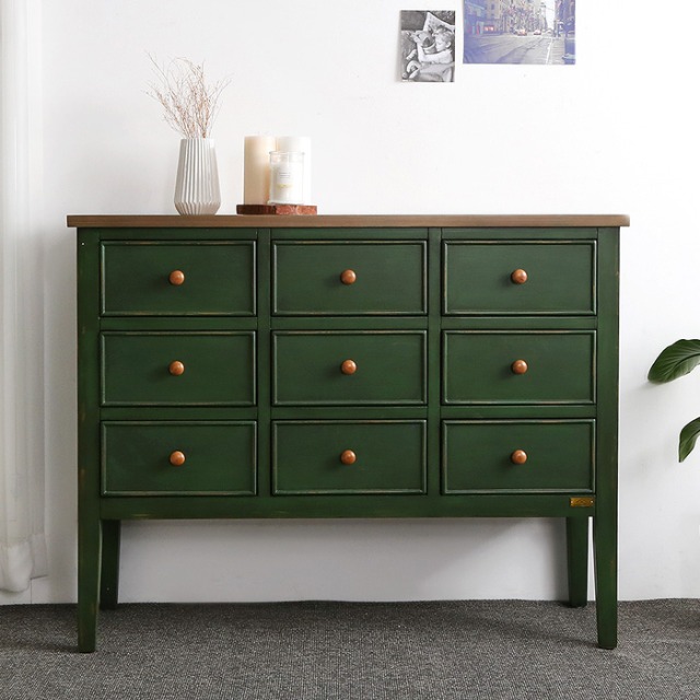 바네스데코 원목 9D 콘솔 수납장 키높은 화장대 517,000원