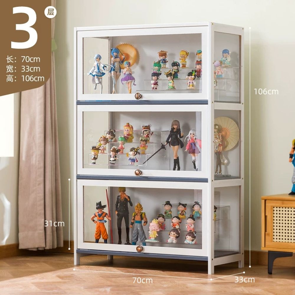 위스키 진열장 양주 피규어 장식장 60cm 투명 3면 술장 3단 거치대 거실 63,750원