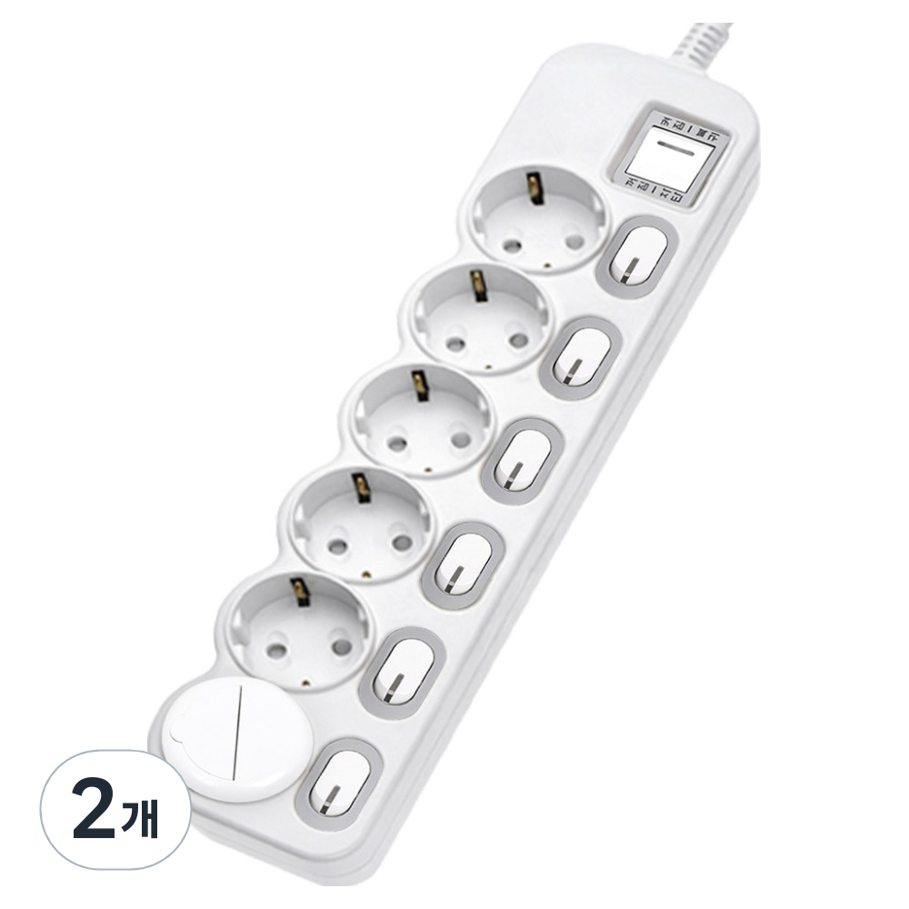 에코파워탭 국내 제조 개별 절전 과부하차단 멀티탭 6구 EPM-L306 + 안전커버 37,600원