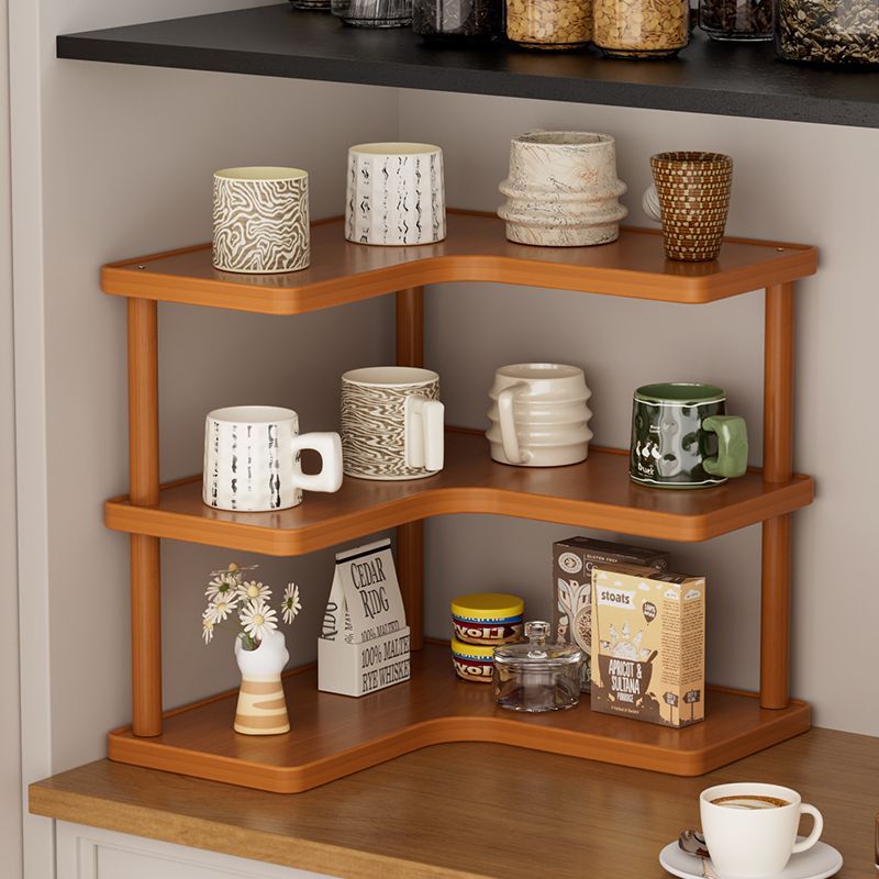 ORZQU 다용도 주방 다층의 진열대 컵정리대 원목 수납 선반 22,500원