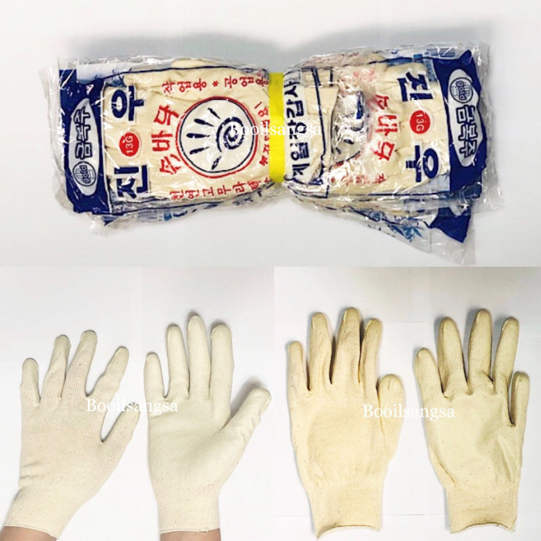 국산백코팅장갑 13G 1단(100켤레) 진우 41,000원