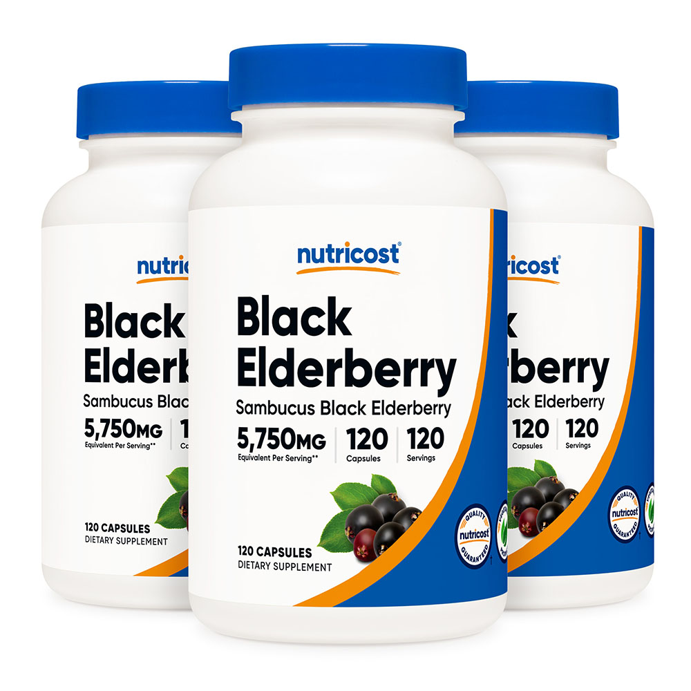 뉴트리코스트 삼부커스 블랙 엘더베리 5750mg 120캡슐 3병, 120정, 3개 47,700원