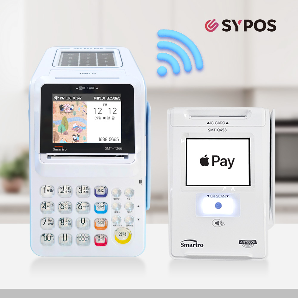 스마트로 카드단말기 유선 와이파이 신용카드 결제기 포스기 체크기 [월사용료NO 약정기간NO], 1개 99,000원