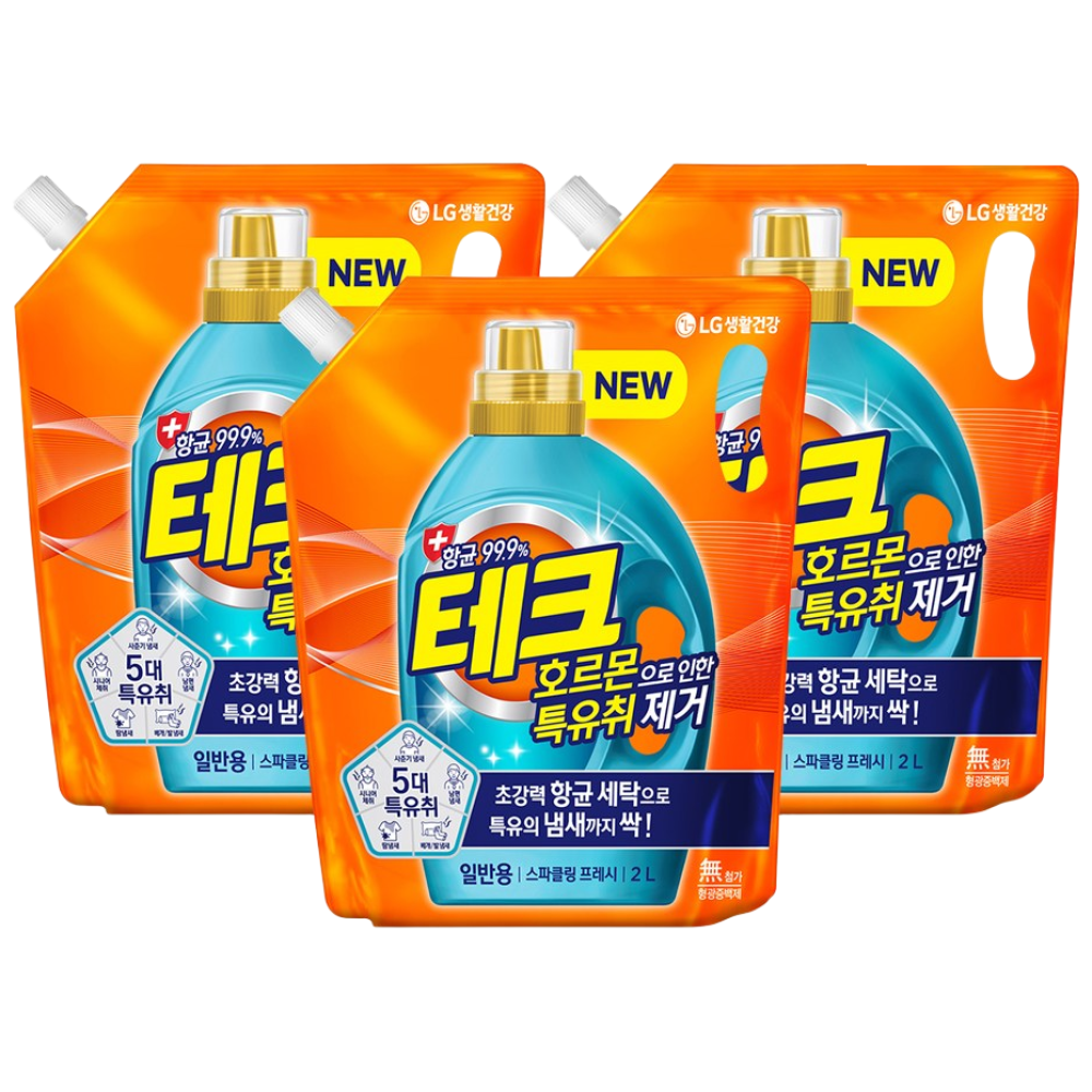 테크 특유취제거 액체 리필 2L 일반 스파클링프레쉬 액체세제 28,530원