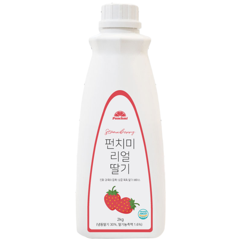 펀치미 리얼 딸기 베이스 대용량, 1개, 2kg 33,880원