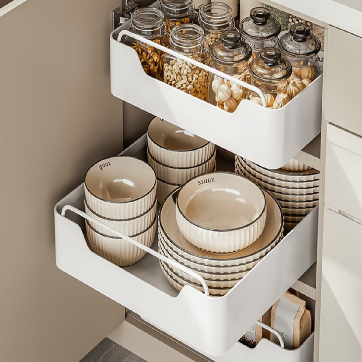 80factory 무타공 레일 슬라이딩 선반, 1개 19,700원