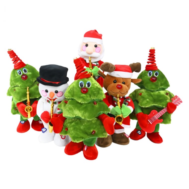 크리스마스 춤추는 트리 인형 움직이는 산타 눈사람, 1개, 기타치는 트리 22,940원