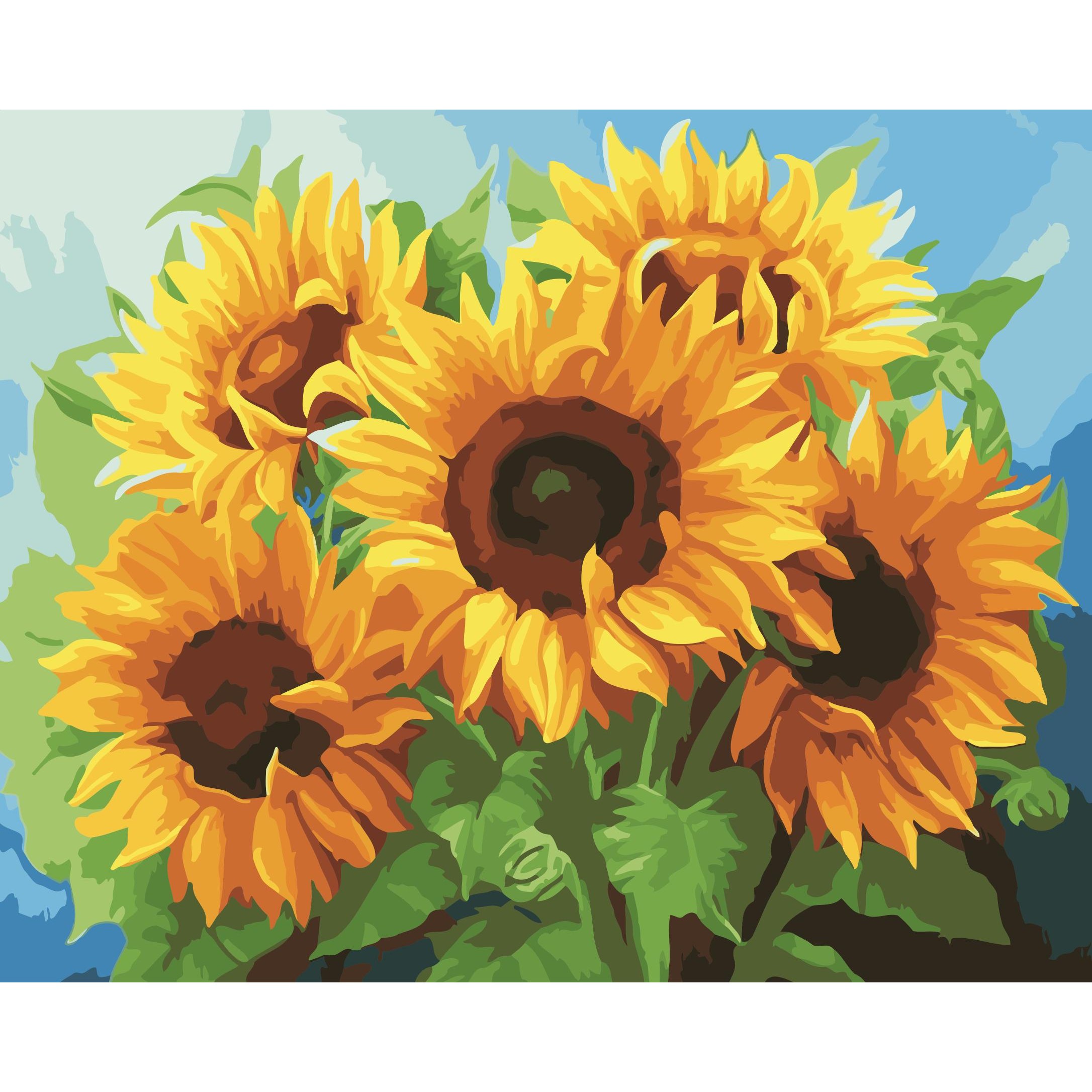 DIY 명화 그리기 유화 인물 고흐 동물 해바라기 그림그리기 세트, 1개 18,900원