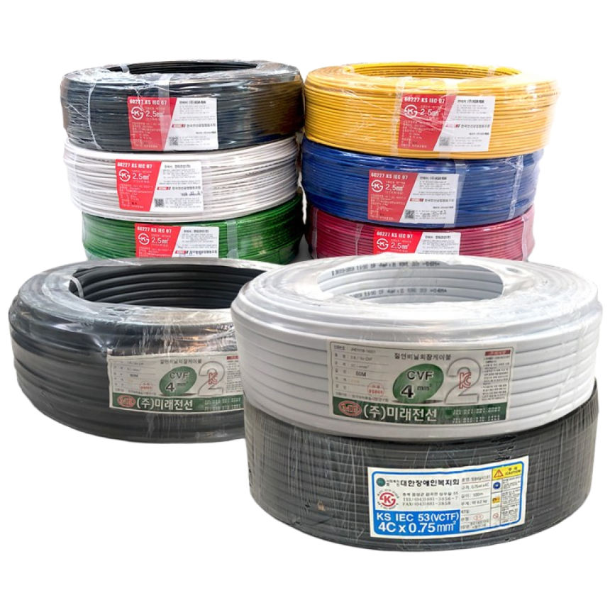 KIV 전선 절연 케이블 2.5SQ _200M, 1개 160,600원