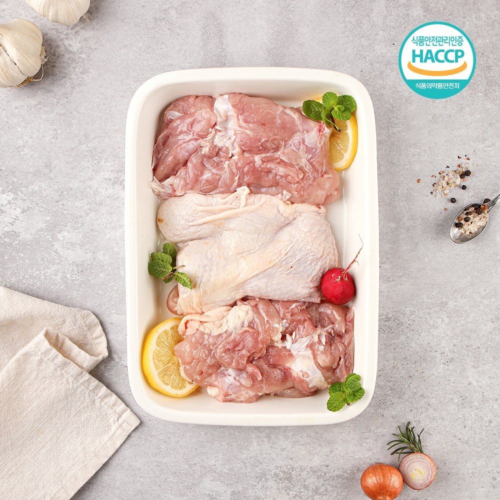 더바른닭 국내산 냉장 정육 닭다리살, 1개, 2kg 30,950원