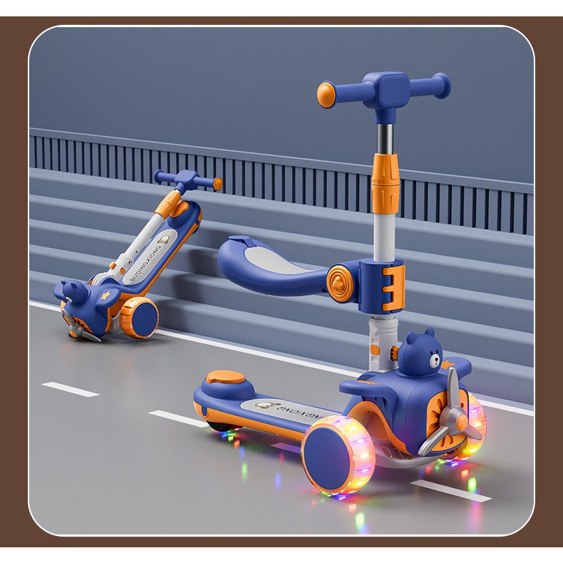 유아 아동용 3in1 킥보드 1~6세 삼합 슬라이드 스쿠터 LED 바퀴 접이식 생일 어린이 선물 실내외 균형보드 200,000원