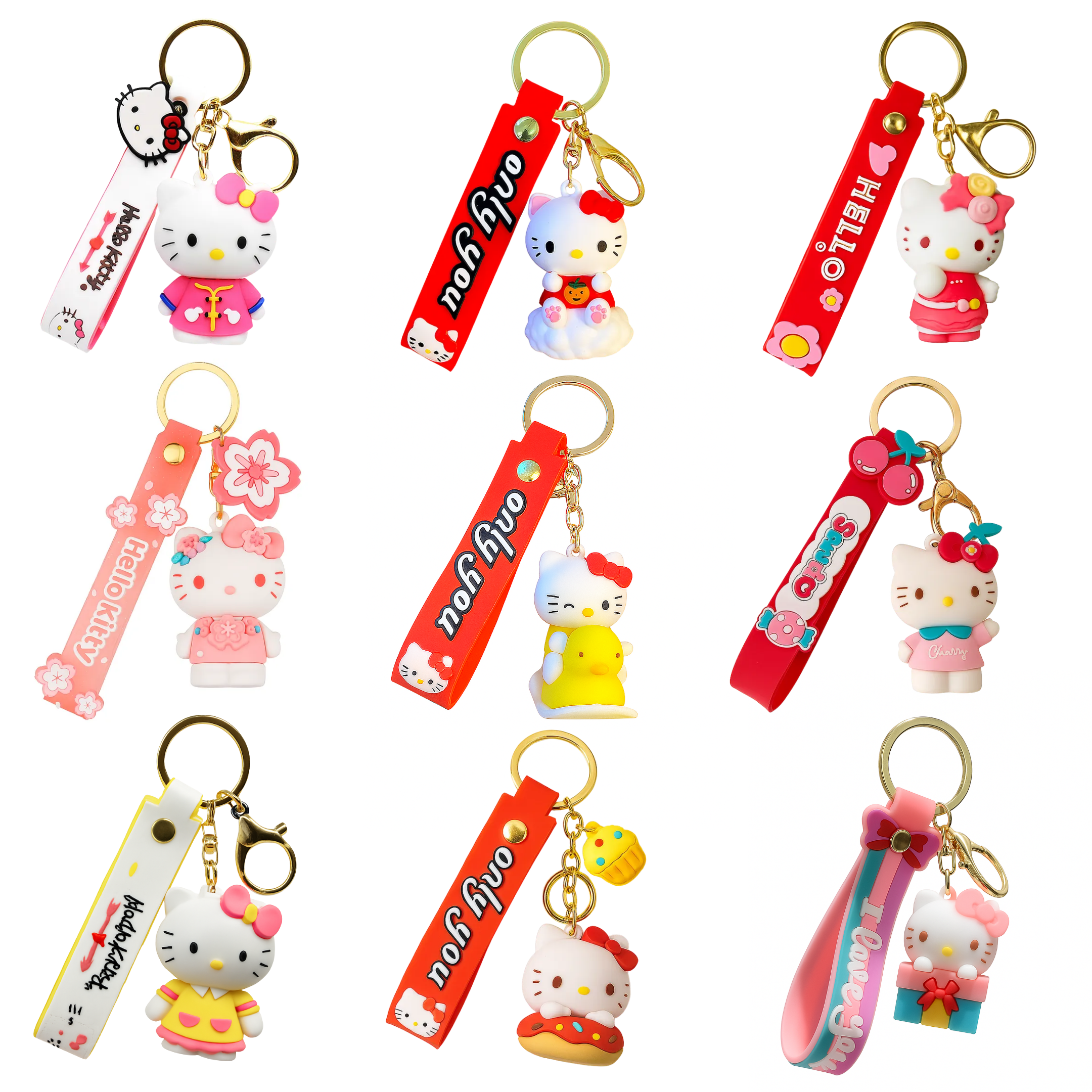 주포어유 귀여운 고양이 인형 캐릭터 열쇠 고리 키링 7,700원