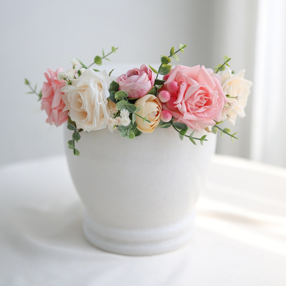 케이트가든 파스텔 믹스 유골함 리스 조화 납골당 봉안당 꾸미기, 1개, 단일옵션 14,700원