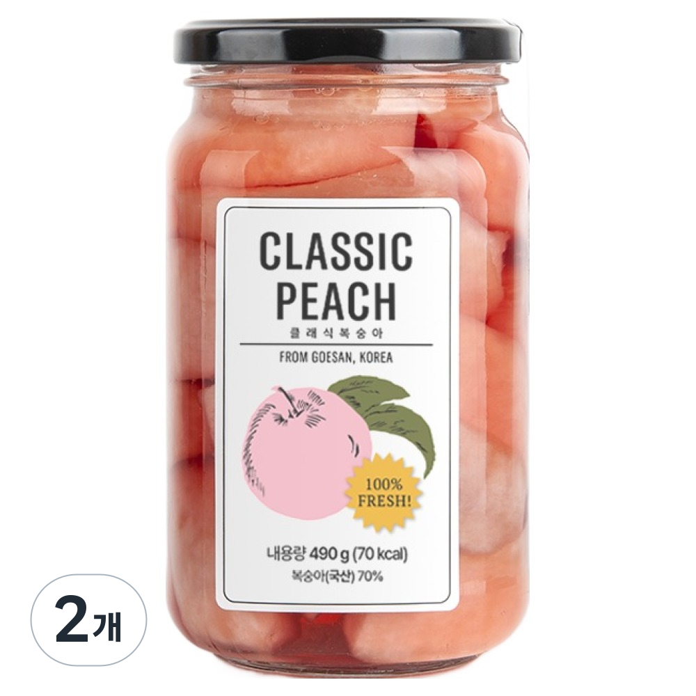 클래식농원 복숭아 병조림 핑크백도 24,720원