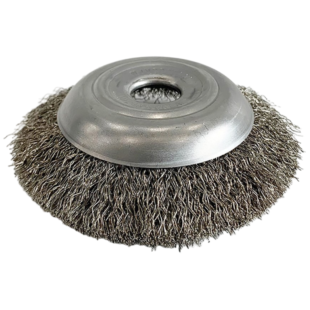 브러쉬 컵브러쉬/반컵브러쉬/평브러쉬/4인치, 4인치 반컵 브러쉬-SUS(스텐), 1개 3,250원