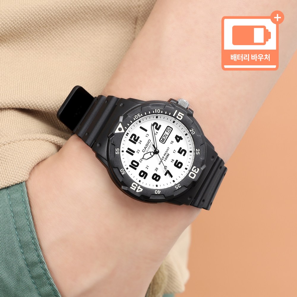 카시오 100미터 방수 회전베젤 다이버룩 남성 스포츠 시계 35,000원