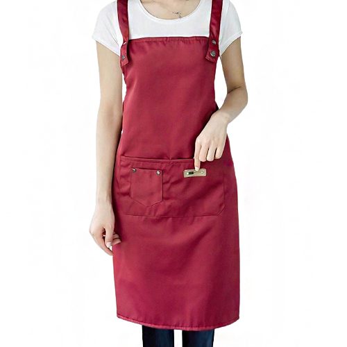 누심비 카페 데님 심플 앞치마, 레드, 1개 5,500원
