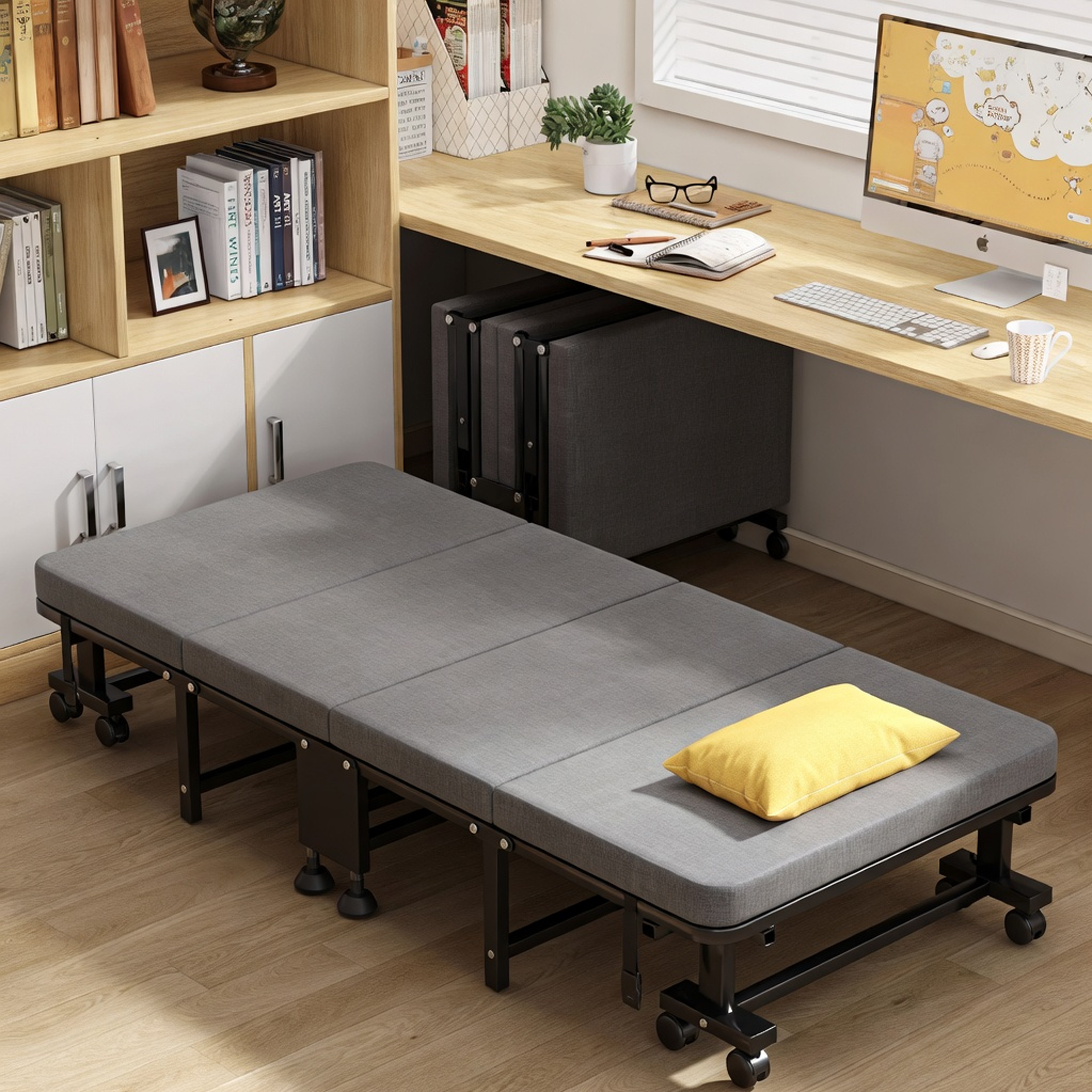 KURUA 1인용 설치 불필요 접이식침대 사무실 낮잠용 조절 휴대용 간이 침대 67,800원