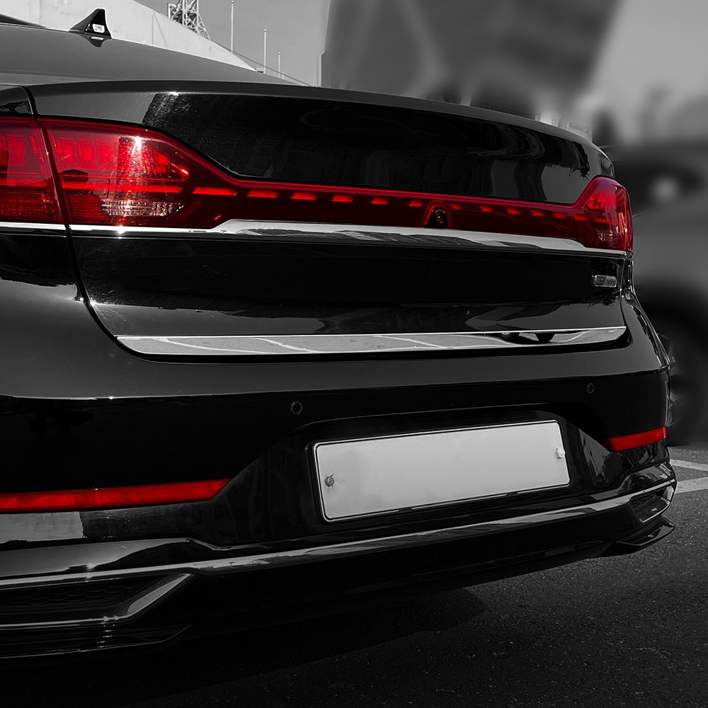 더블랙 호환 K7 프리미어 튜닝 용품 트렁크 가니쉬 크롬 몰딩 19,500원