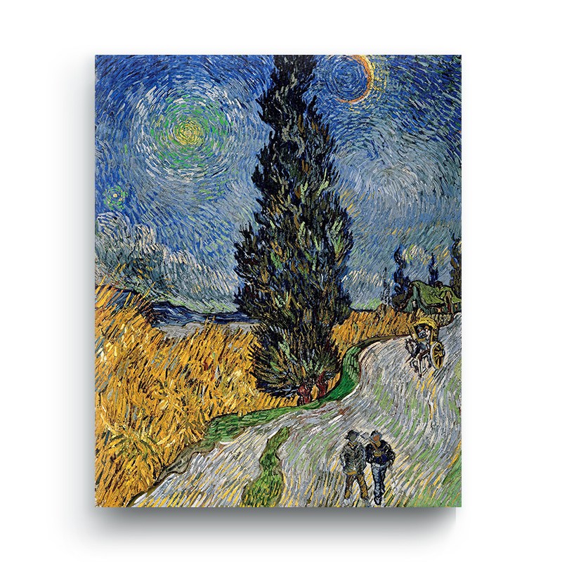 엘티에프티 캔버스 명화 그림액자 - 빈센트 반 고흐 - 사이프러스와 별이 있는 길 (Road with Cypress and Star) 19,800원