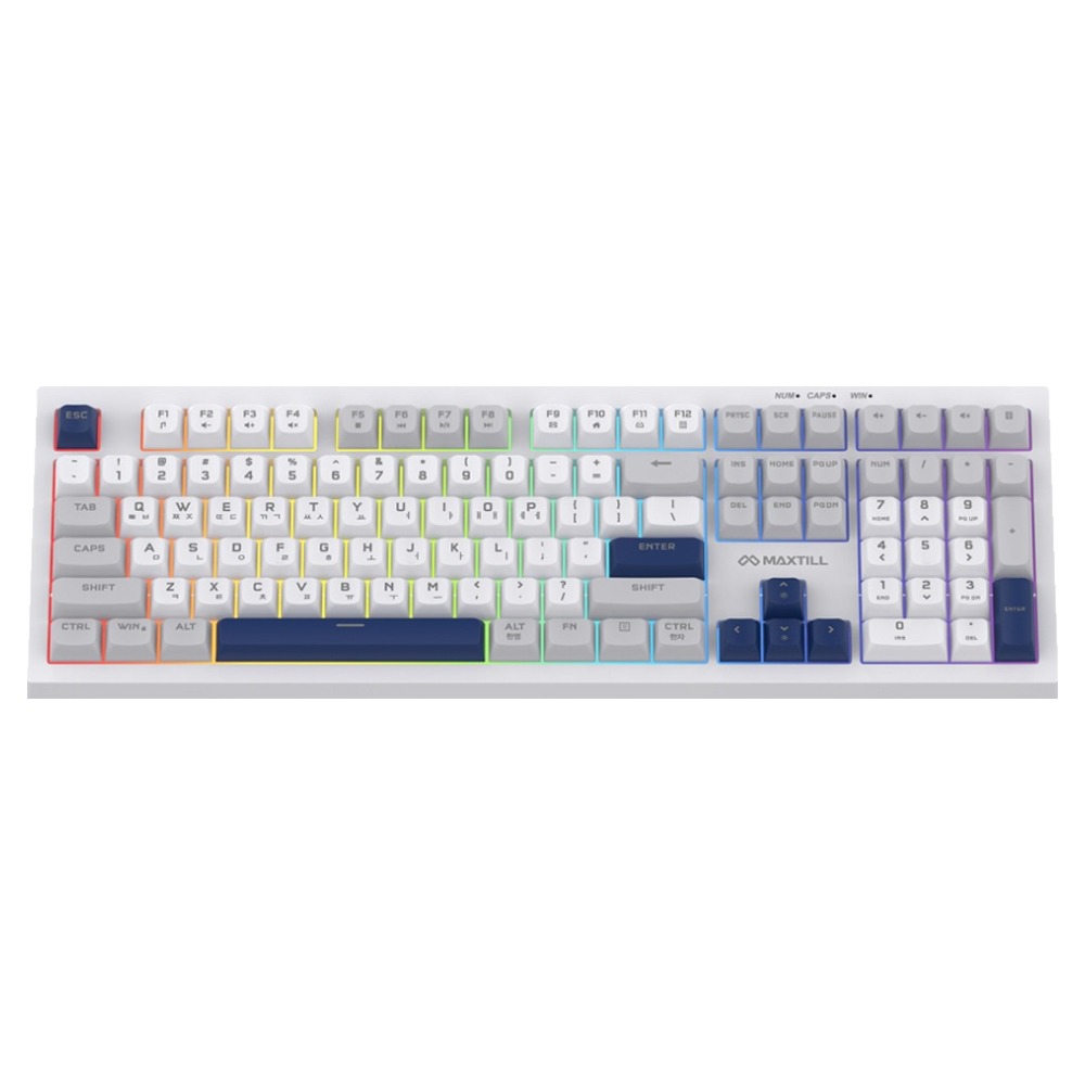 맥스틸 무소음 RGB 게이밍 사무용 유선 키보드 19,500원
