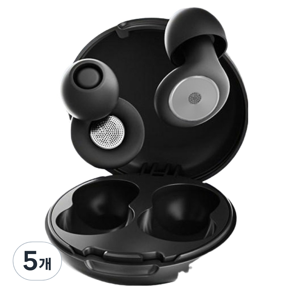 포근상점 실리콘 수면 귀마개 블랙, 5개, 2개입 69,500원
