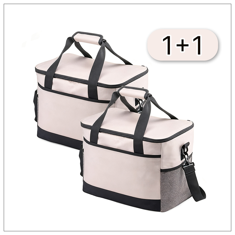 1+1 아이스 3중단열 보온 보냉 가방 쿨러백 대형, 1+1 베이지, 30L 22,900원