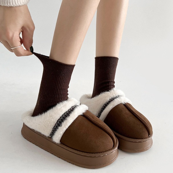 아와유키 뽀글이 통굽 겨울 여성 털슬리퍼 10,500원