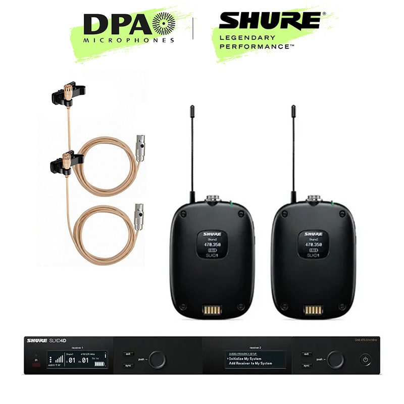 SHURE 슈어 무선마이크 SLXD14D+DPA 2061 슈어 타입 라벨리에마이크 세트, 베이지, SLXD14D+DPA 2061 3,031,000원