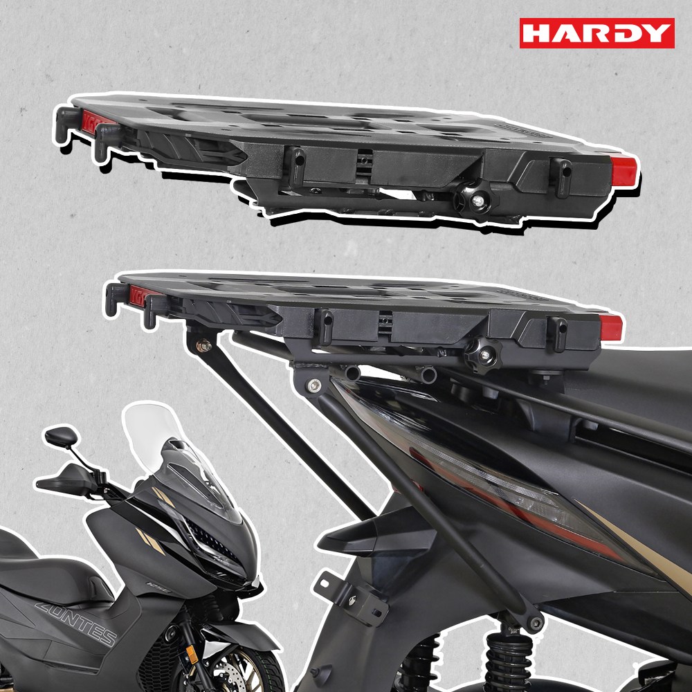 JIC 존테스125e 368e 3단고정 슬라이드캐리어 튜닝 탑박스브라켓 짐대, 1개 110,000원