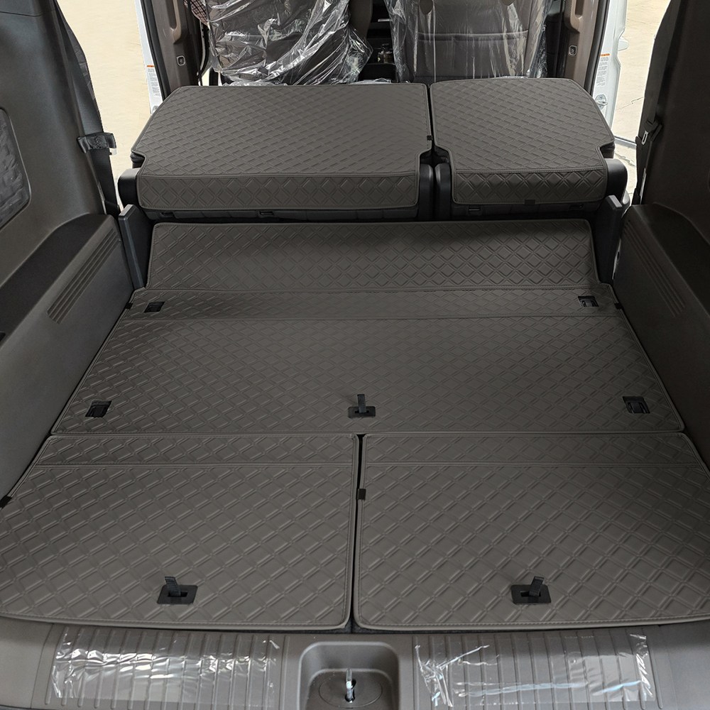 PV5 2025 스퀘어 가죽 카매트, 브라운, PV5 패신저 5인승(2-3-0) 79,000원