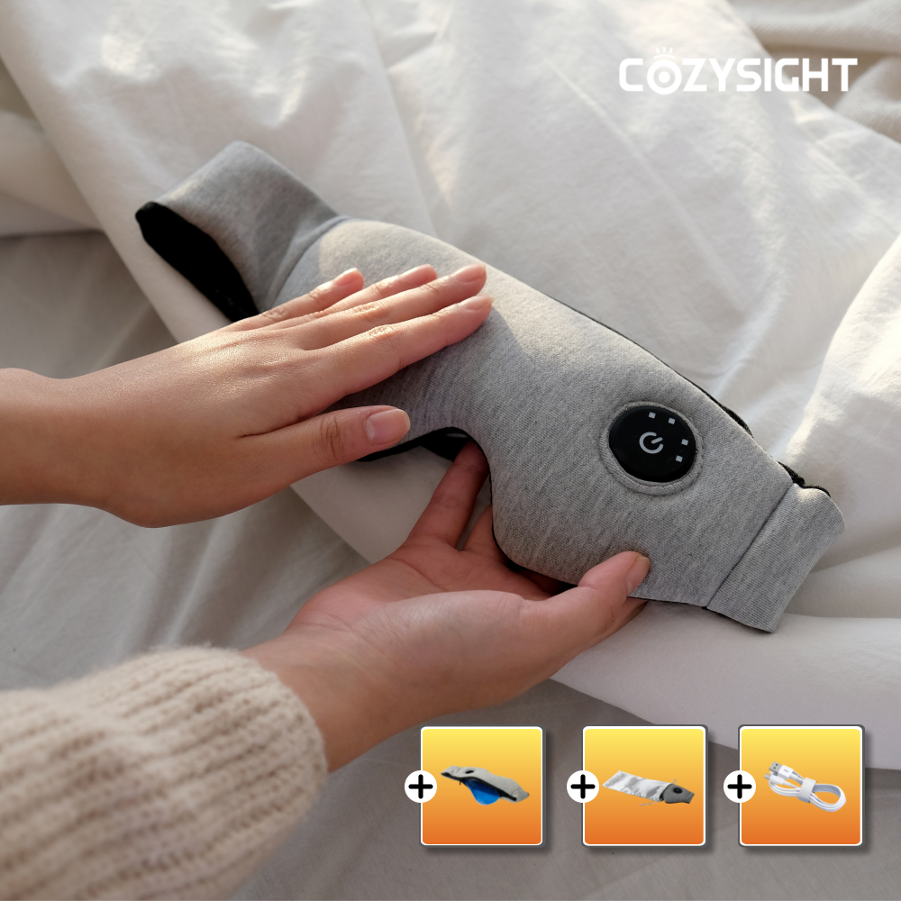 코지사이트 USB 충전식 무선 온열 수면 안대 찜질기, 현재가 35,300원