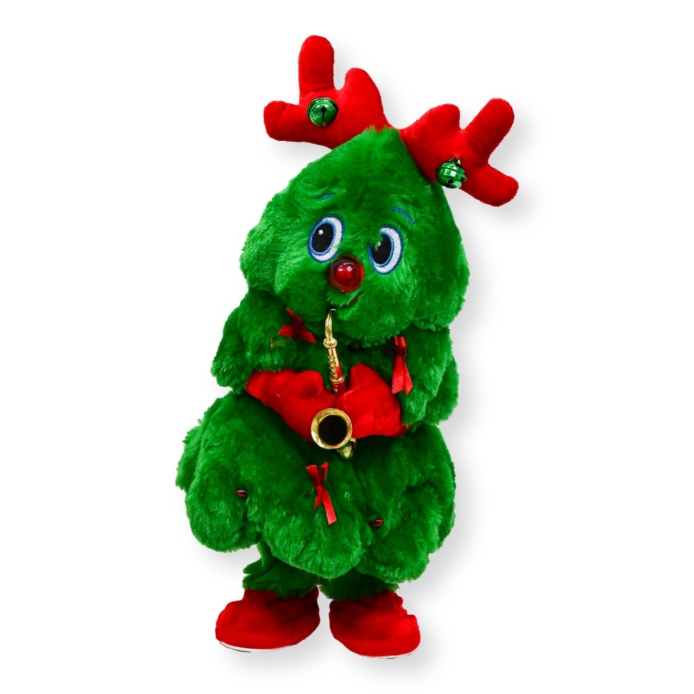 토이토 2세대 크리스마스 춤추는 트리 인형 찐트리 움직이는 댄싱트리, 40cm, 06_색소폰 루돌프 찐트리, 1개 24,600원